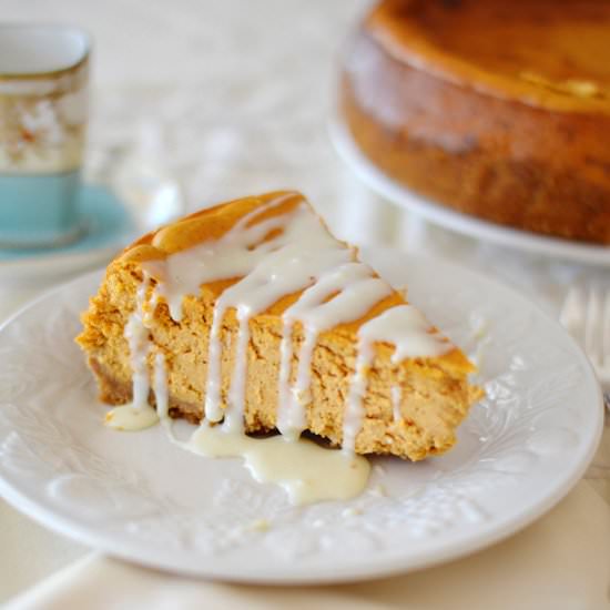 White Chocolate Pumpkin Cheesecake