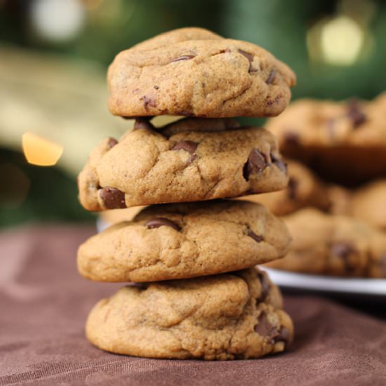 Gingerbread Chocolate Chip Cookies