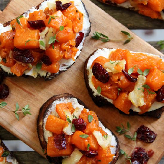 Winter Squash Crostini