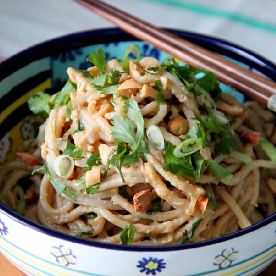 Creamy Peanut Coconut Noodles