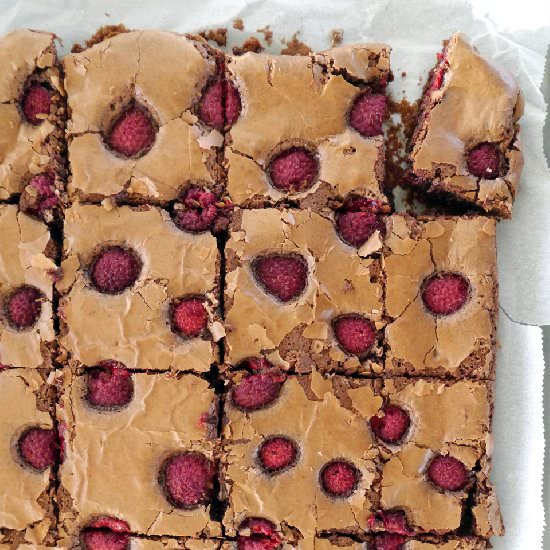 Chocolate Raspberry Brownies