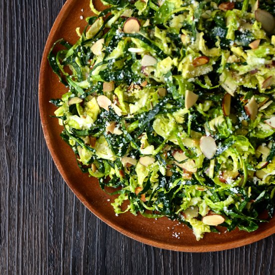 Kale and Brussels Sprout Salad