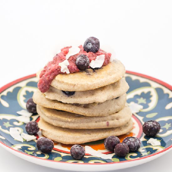 Buckwheat-Blueberry Pancakes