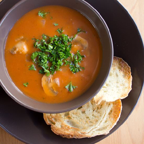 Tomato-Mushroom Soup