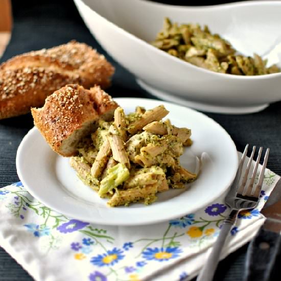 Creamy Chicken Pesto Pasta