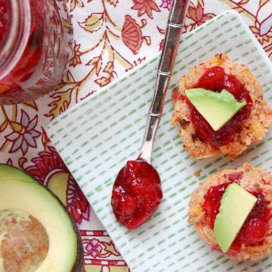 Cranberry Cheddar Salmon Sliders