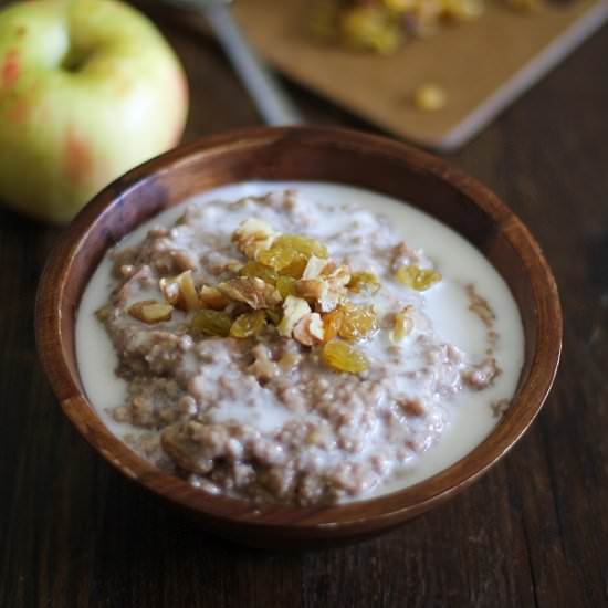 Apple Cinnamon Crock Pot Oatmeal