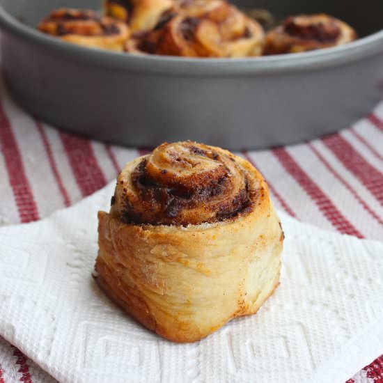 Dark Chocolate Cinnamon Rolls
