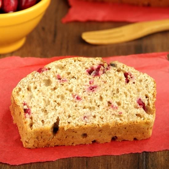 Whole Wheat Cranberry Banana Bread