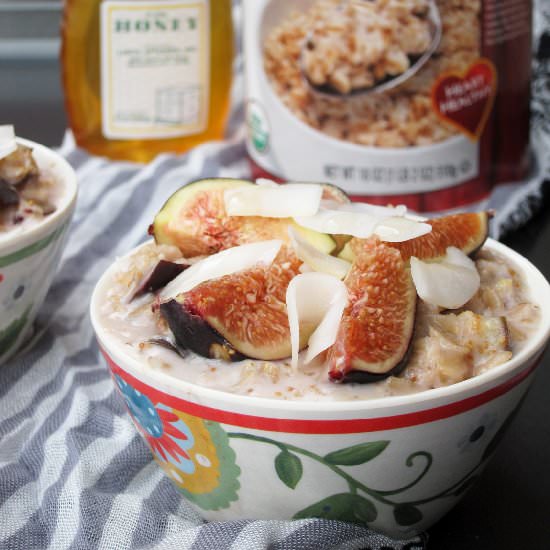 Coconut, Honey, & Fig Oatmeal