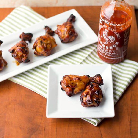 Sriracha Lollipop Chicken Wings