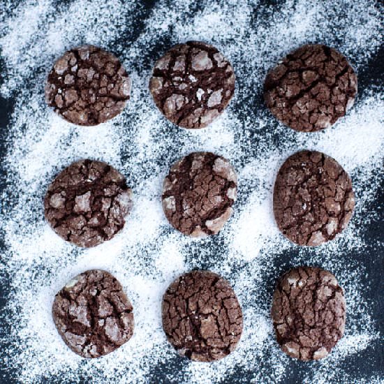 Chocolate Crackle Cookies