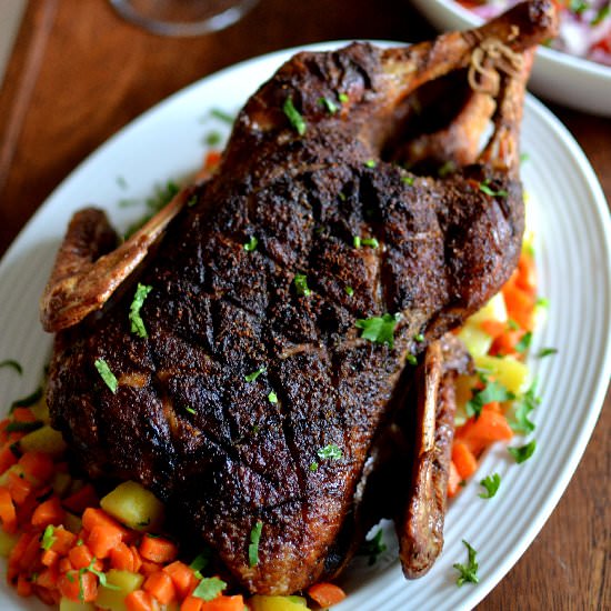 Roasted Duck with Kerala Spice Rub