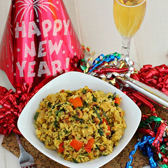 Hoppin’ John Good Luck Rice Pilaf