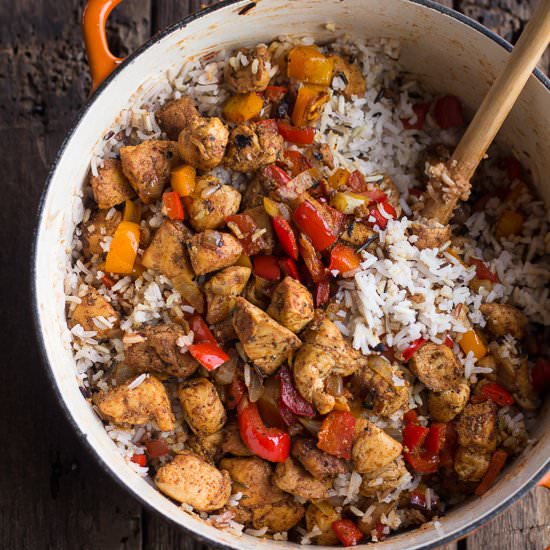 Kickin’ Cajun Chicken and Rice