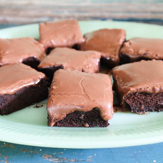 Brownies with Nutella Frosting