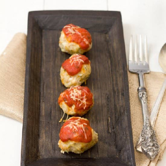 Baked Turkey Parmesan Meatballs