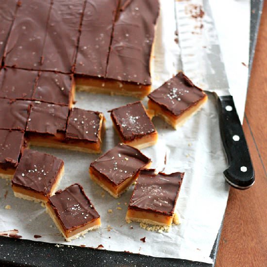 Caramel Shortbread Bars