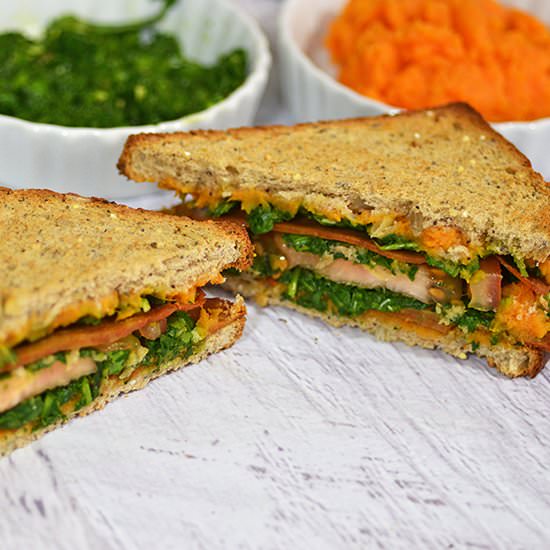 Vegan Bacon Seitan Sandwich