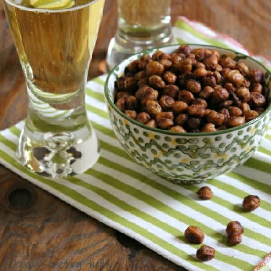 Southwest Spicy Roasted Chickpeas