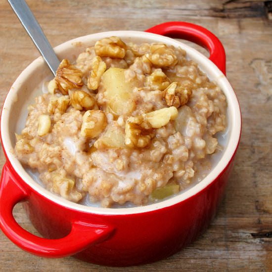 Apple Pie Steel-Cut Oatmeal