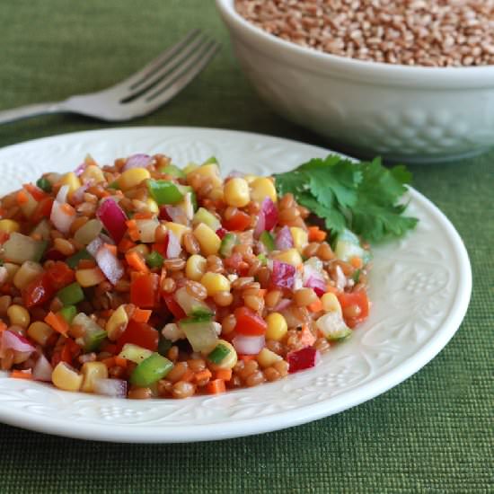 Mega Healthy Wheat Berry Salad