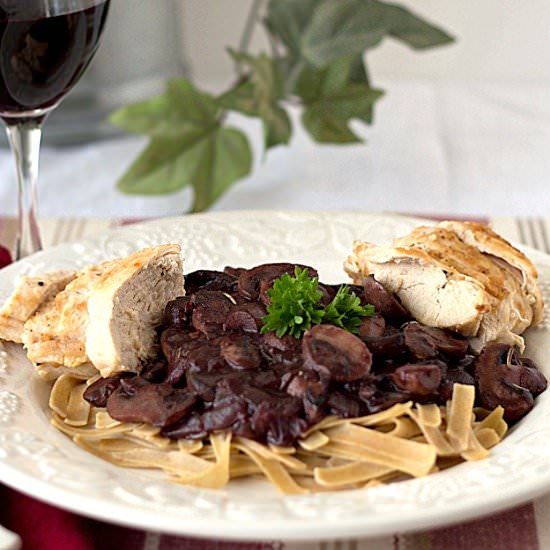 Chicken & Mushroom Bourguignon