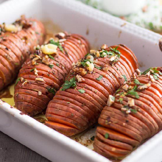 Hasselback Sweet Potatoes