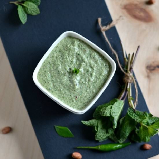 Peanut and Mint Chutney