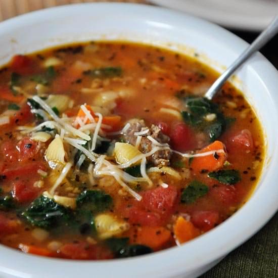 Tuscan Sausage and White Bean Soup