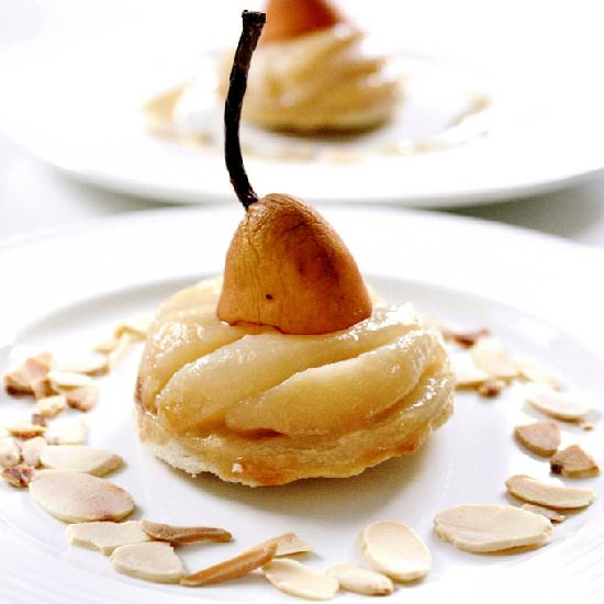 Salted Caramel Pear Tarts