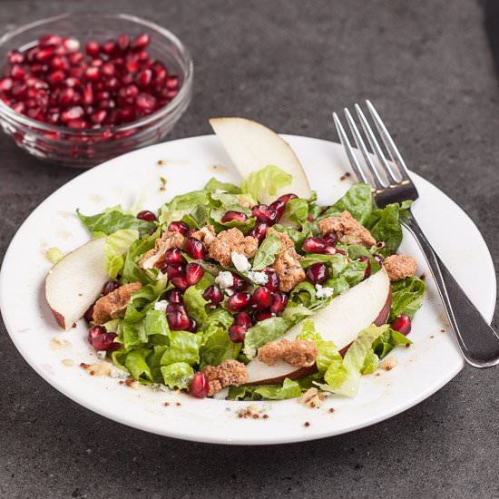 Pomegranate Salad with Pear
