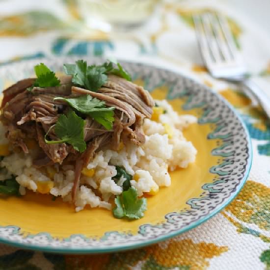 Slow Cooker Pork with Salsa Verde