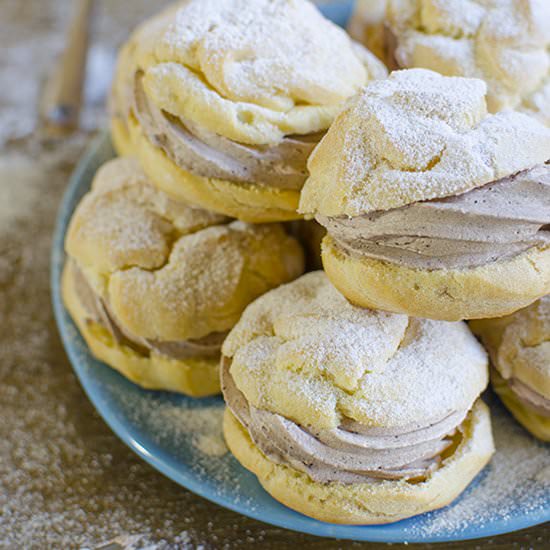 Cannoli Cream Puffs