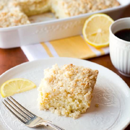 Lemon Cream Cheese Coffee Cake