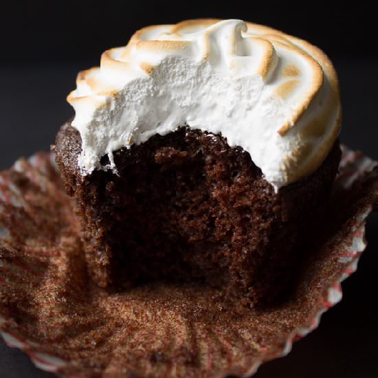 Chocolate Marshmallow Cupcakes