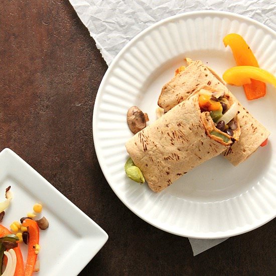Chipotle Roasted Veggie Wraps