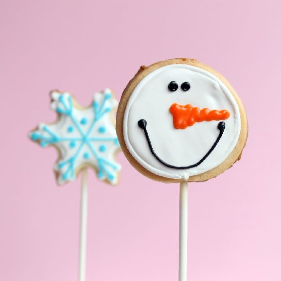 Winter Cookie Pops