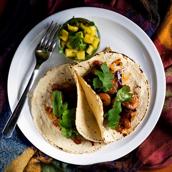 Shrimp Tacos with Guajillo Chili