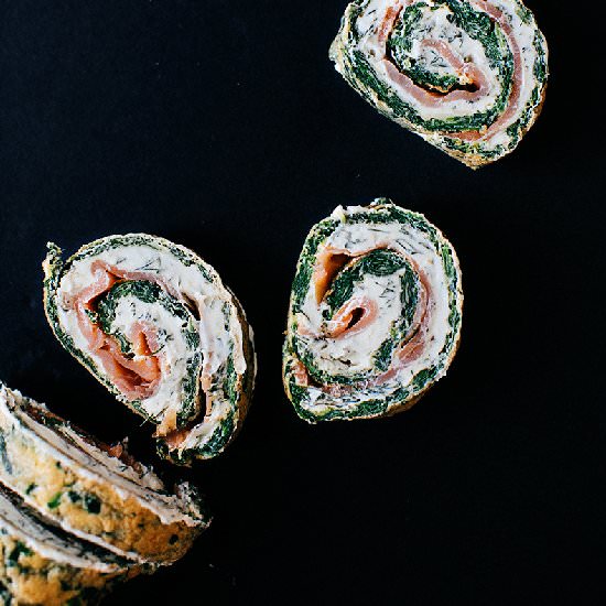 Spinach and Salmon Rolls