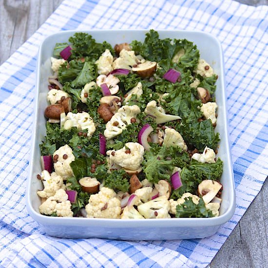 Cheesy Lentil and Veggie Casserole