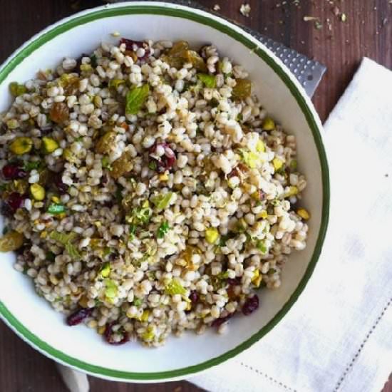 Barley Salad with Cranberries