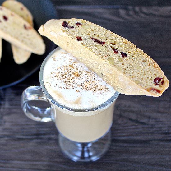 Cranberry Pine Nut Biscotti
