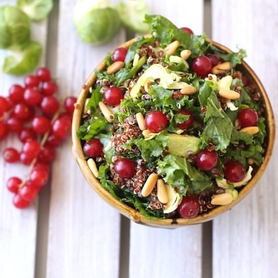 Quinoa, Kale, Brussel Sprouts Salad