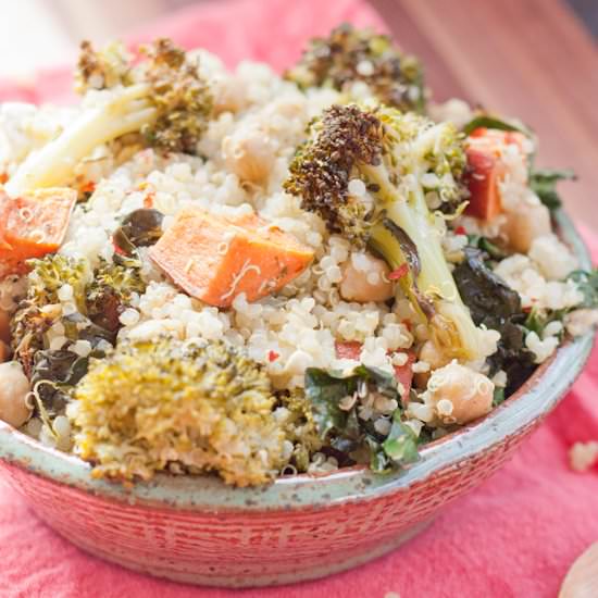 Roasted Broccoli Quinoa Salad