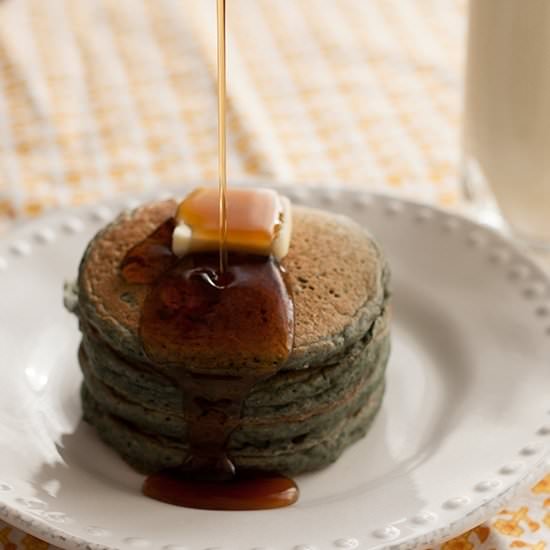 Berry and Spinach Pancakes