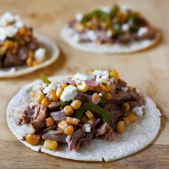 Slow Cooker Shredded Pork Tacos
