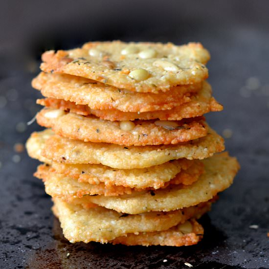 Parmesan, Oregano & Pine Nuts Melts