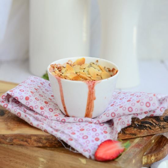 Balsamic Strawberry Crumble