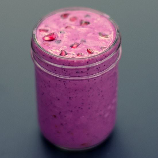 Blueberry Banana Tofu Smoothie